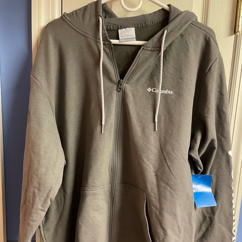 COLUMBIA MENS FULL ZIP HOODIE NEW WITH TAGS